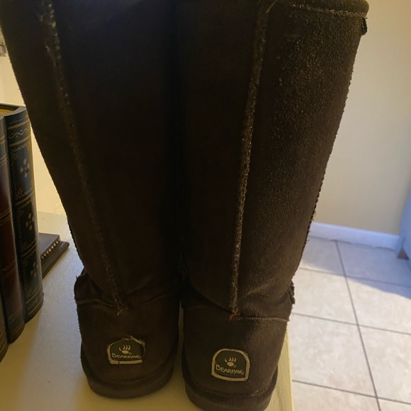 BEARPAW Women's Cold Weather Emma Tall Boots CHOCOLATE, 10 - Picture 2 of 4